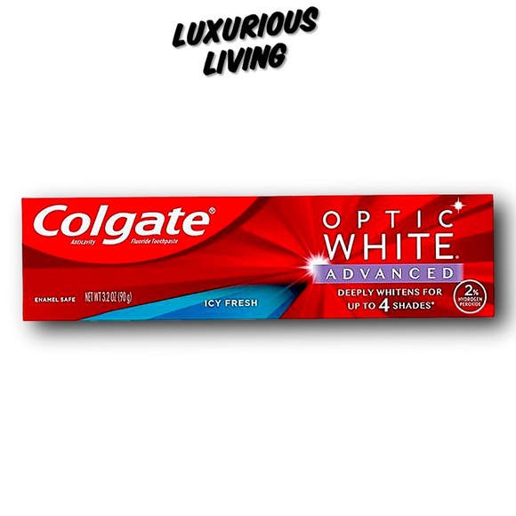 (3) Colgate Optic White Advanced Whitening Toothpaste - Icy Fresh - 3-Pack - Picture 2 of 5